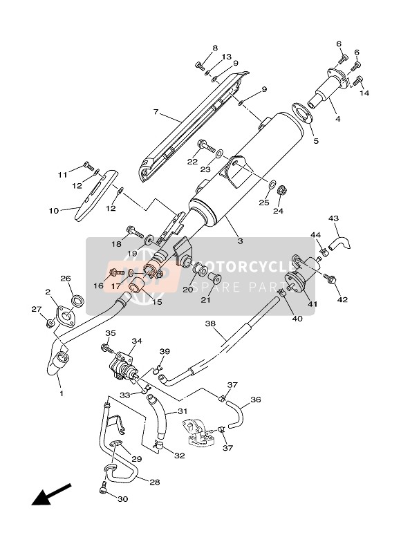 2P2E48030000, Air Induction System Assy, Yamaha, 0